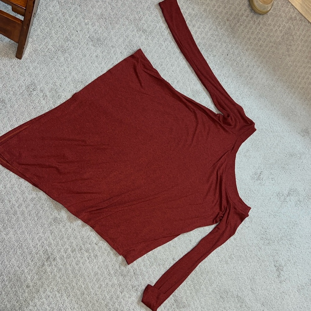 Asymmetrical knit top